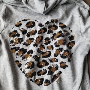 Sequins zipup hoodie